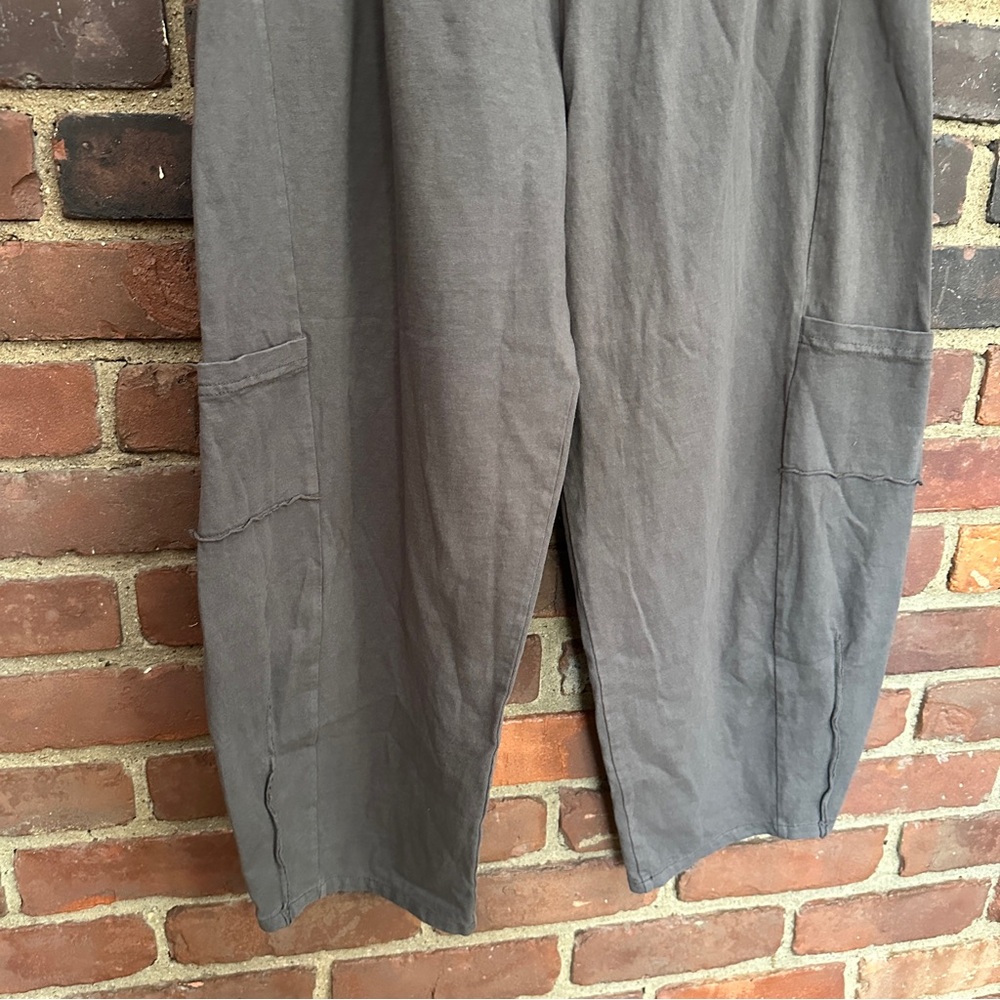 Fenini | Lantern Pull On Cargo Gray Pants XL (27 X 24) High Rise -elastic waist - Picture 2 of 5